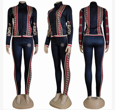 Fendi inspired Luxe Sport: Signature Tracksuit