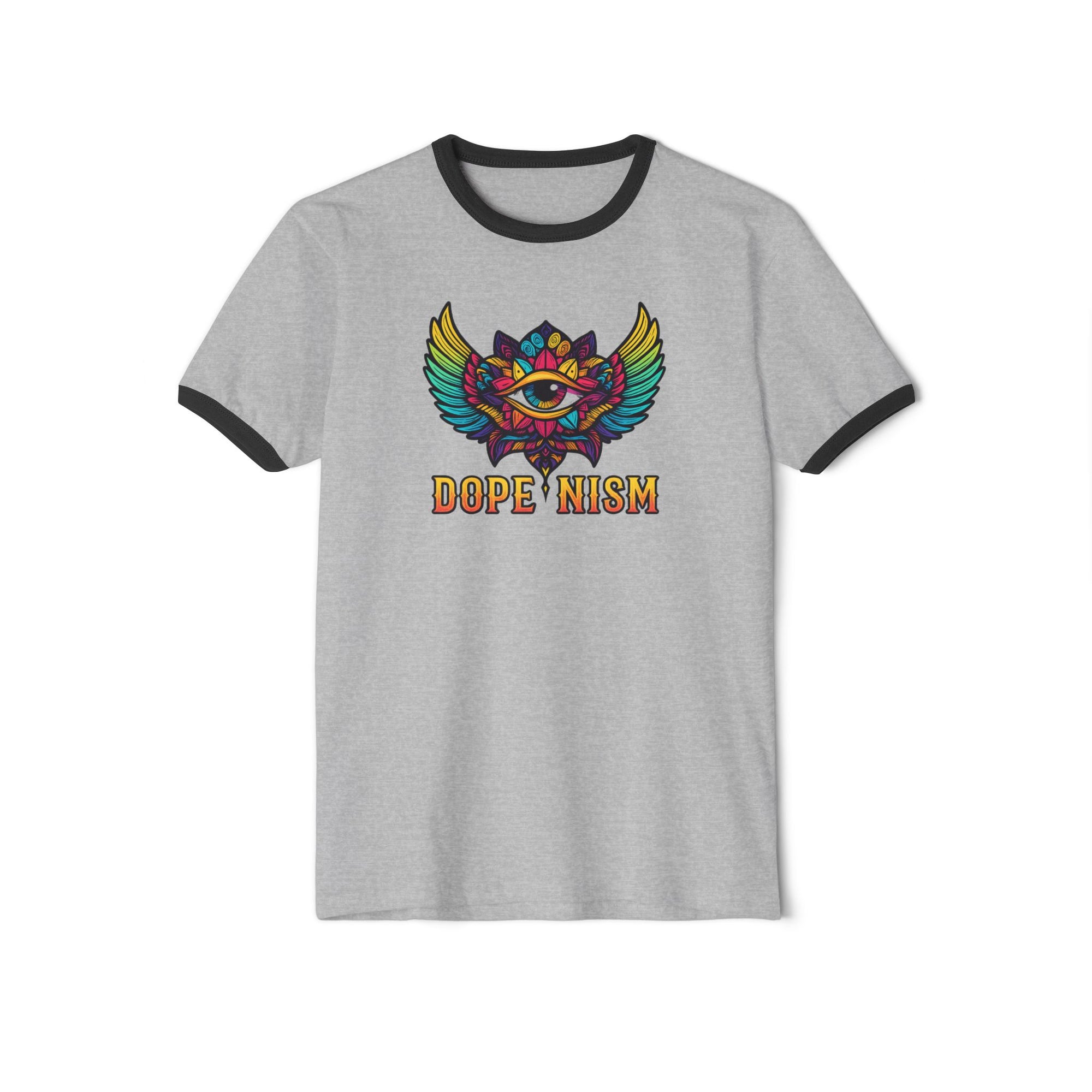 DOPENISM Unisex Cotton Ringer T-Shirt | Stylish Graphic Tee, Casual Wear, Unisex Fashion, Gift for Trendsetters, Statement T-Shirt
