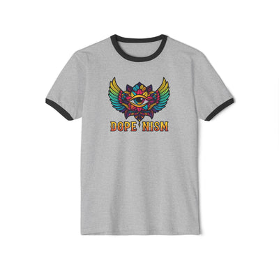 DOPENISM Unisex Cotton Ringer T-Shirt | Stylish Graphic Tee, Casual Wear, Unisex Fashion, Gift for Trendsetters, Statement T-Shirt