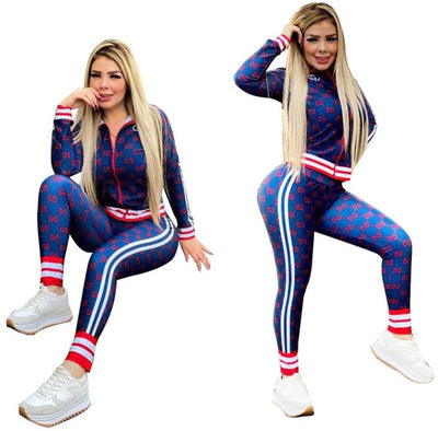 “Gucci inspired Royal Blue Tracksuit – Classic Meets Contemporary”