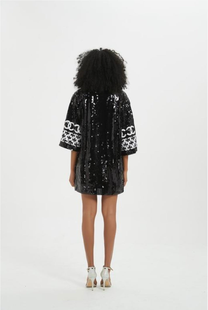 Glam in Every Detail: Chanel inspired Sequin Oversized Tee