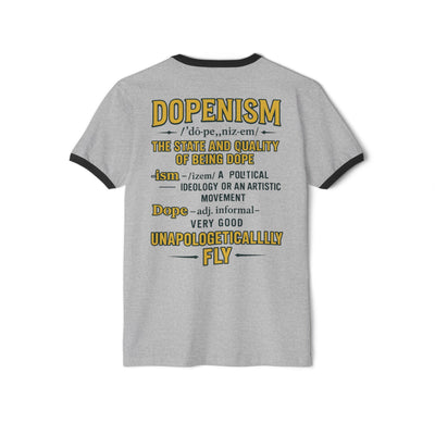 DOPENISM Unisex Cotton Ringer T-Shirt | Stylish Graphic Tee, Casual Wear, Unisex Fashion, Gift for Trendsetters, Statement T-Shirt