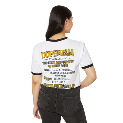 DOPENISM Unisex Cotton Ringer T-Shirt | Stylish Graphic Tee, Casual Wear, Unisex Fashion, Gift for Trendsetters, Statement T-Shirt