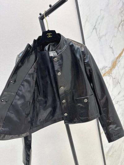 Chanel Inspired Genuine Leather Jacket