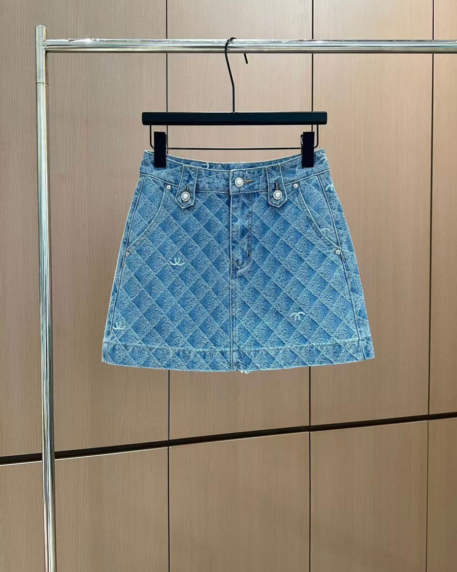 Women’s Designer Inspired Denim Mini Skirt