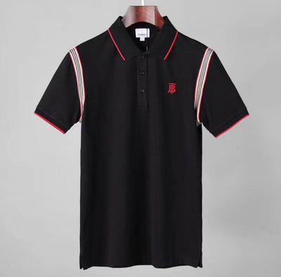 Timeless Elegance: Burberry inspired Striped Sleeve Polos