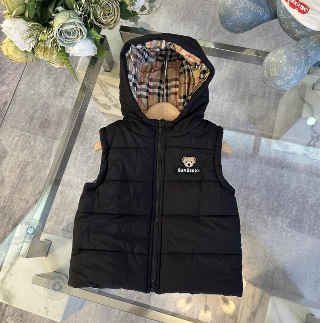 Boys Designer Inspired Hooded Vest