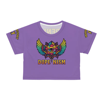 “Unapologetically Fly” DOPENISM Crop Tee | Colorful Graphic T-Shirt for Free Spirits, Trendy Apparel, Unique Gifts, Festival Wear, Street Style