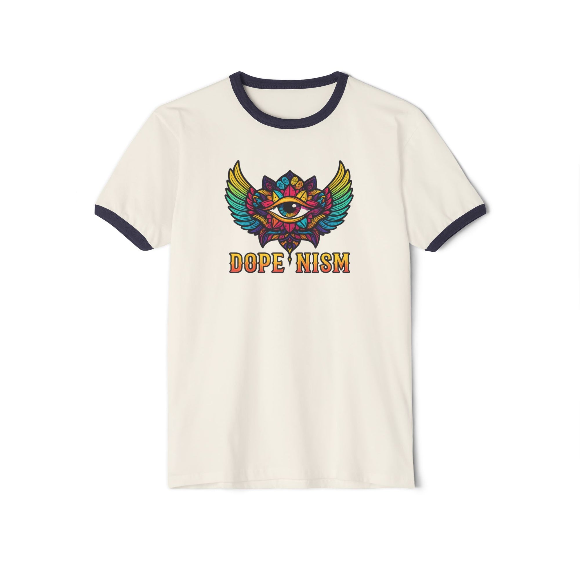 DOPENISM Unisex Cotton Ringer T-Shirt | Stylish Graphic Tee, Casual Wear, Unisex Fashion, Gift for Trendsetters, Statement T-Shirt