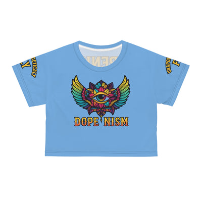 “Unapologetically Fly” DOPENISM Crop Tee | Colorful Graphic T-Shirt for Free Spirits, Trendy Apparel, Unique Gifts, Festival Wear, Street Style