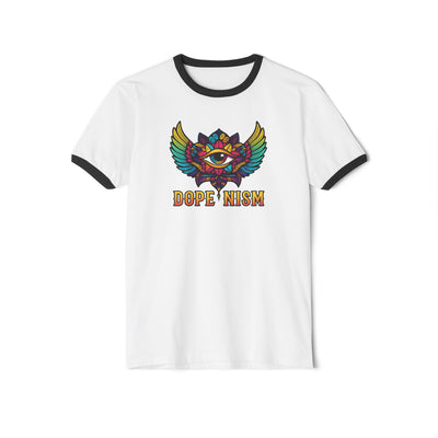 DOPENISM Unisex Cotton Ringer T-Shirt | Stylish Graphic Tee, Casual Wear, Unisex Fashion, Gift for Trendsetters, Statement T-Shirt