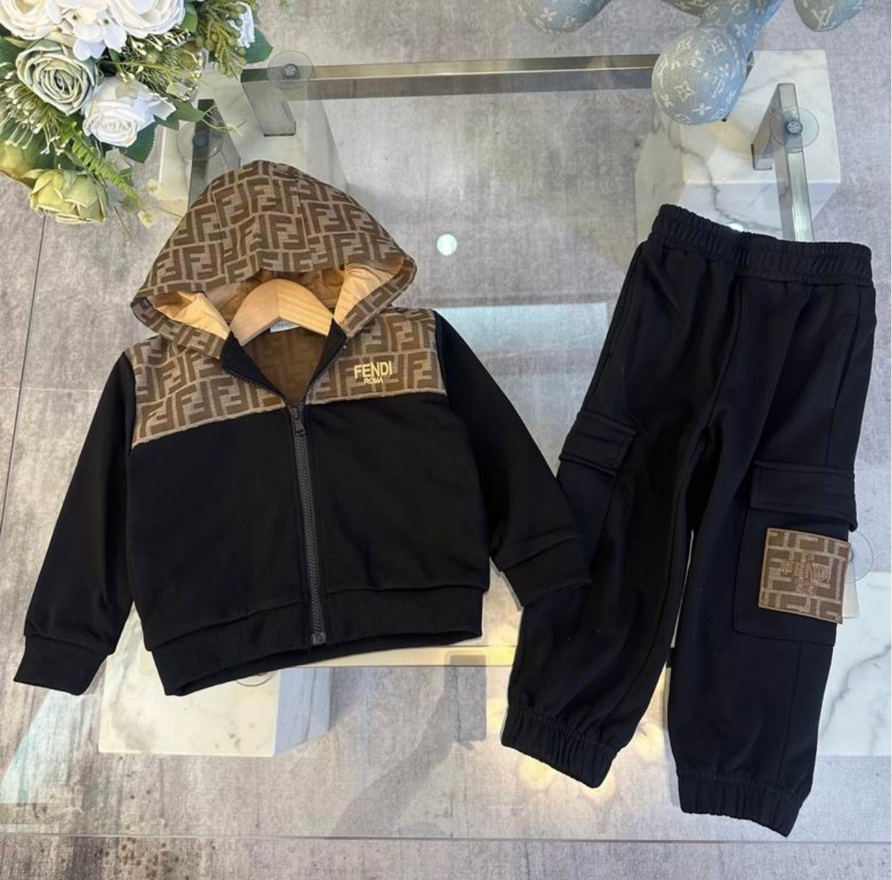 Classic Boys Designer Inspired Jogging Set