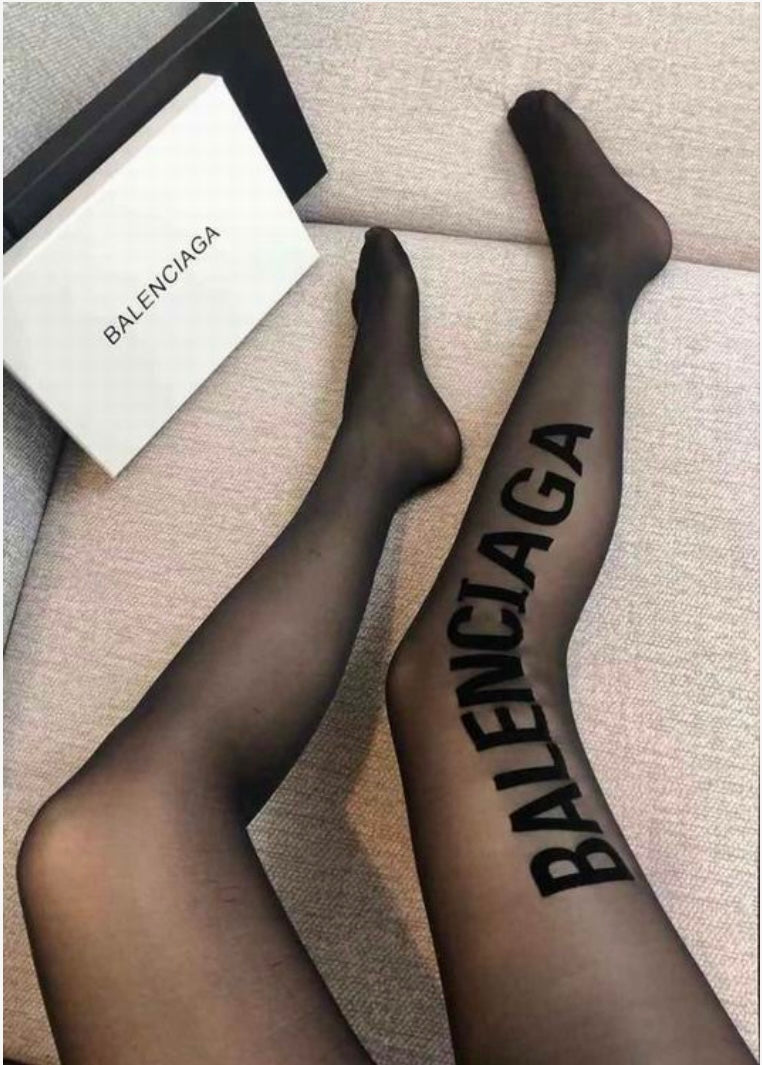 Luxe Legwear: Balenciaga Signature Pantyhose Collection