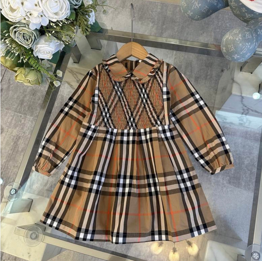 Girls Designer Inspired Long Sleeve Dress