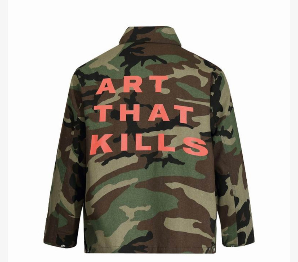 Gallery Dept. inspired Camo Print Zip-Up Set