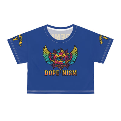 “Unapologetically Fly” DOPENISM Crop Tee | Colorful Graphic T-Shirt for Free Spirits, Trendy Apparel, Unique Gifts, Festival Wear, Street Style