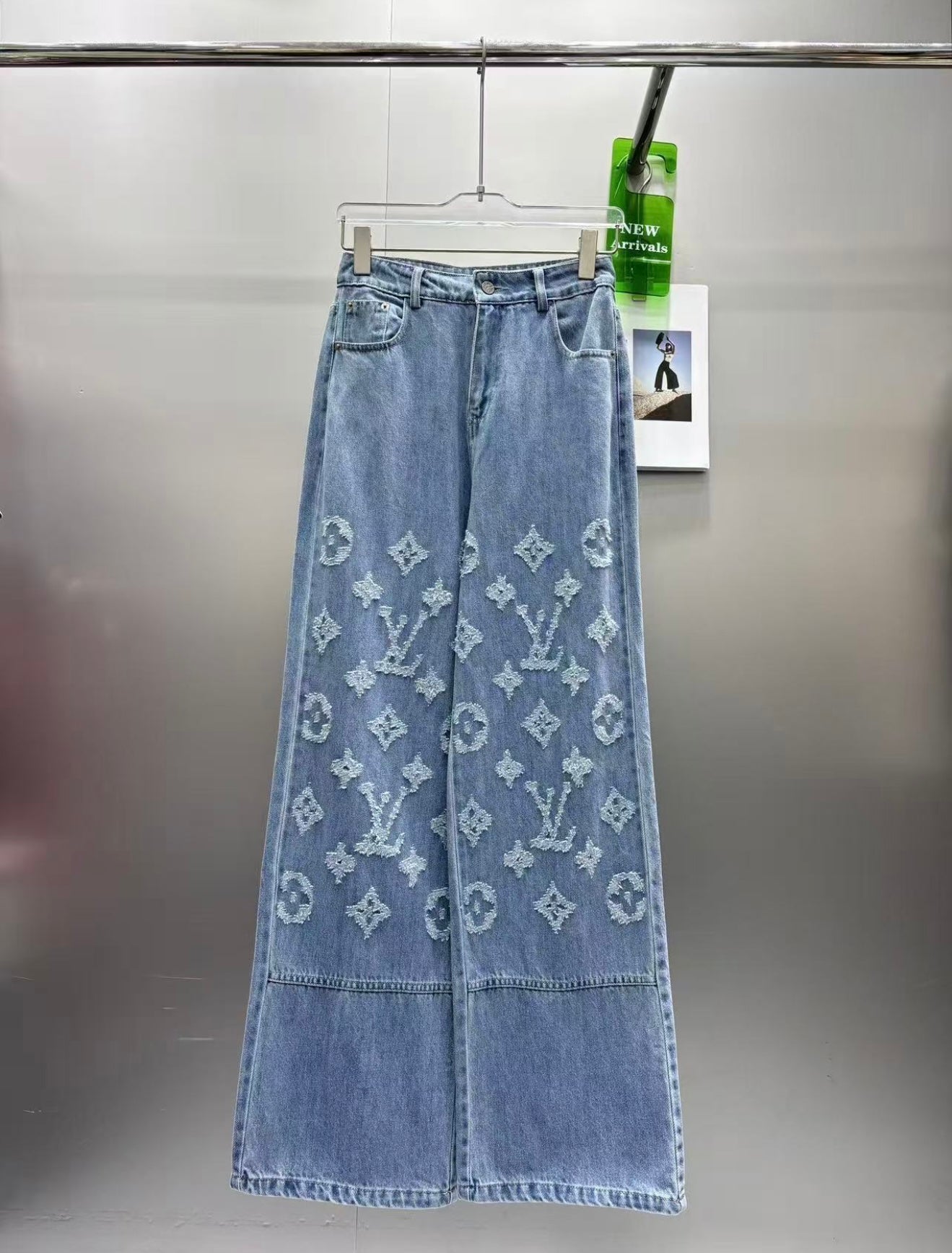 Women’s Designer Inspired Denim Wide Leg Pants