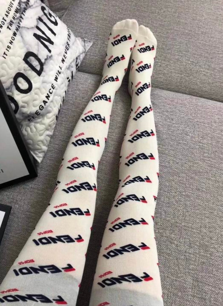 Fendi inspired Flair: Luxe Designer Pantyhose