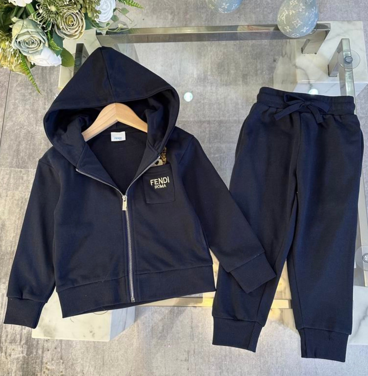 Girls and Boys Designer Inspired Jogging Set