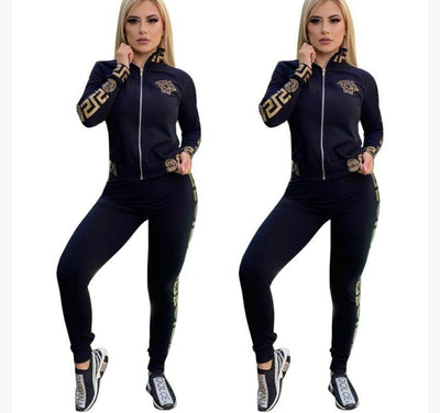 Versace inspired Greca Trim Tracksuit - Timeless Elegance with a Sporty Edge