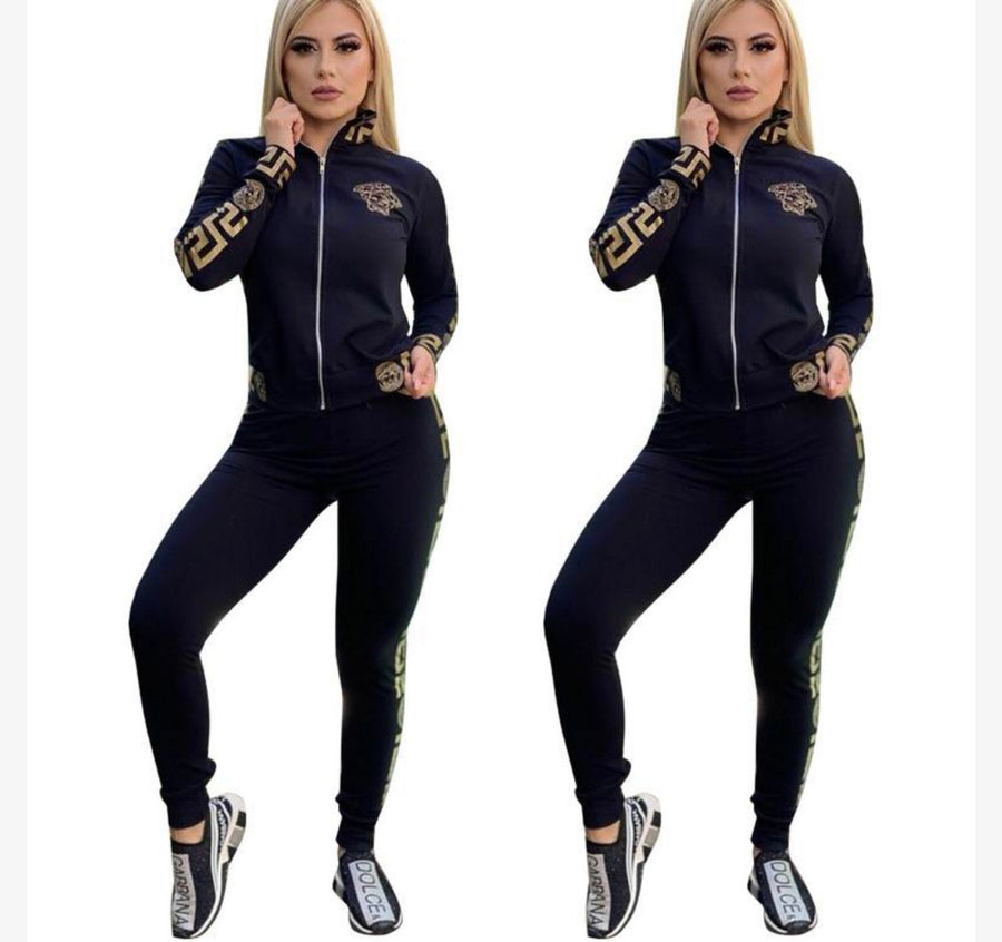 Versace inspired Greca Trim Tracksuit - Timeless Elegance with a Sporty Edge