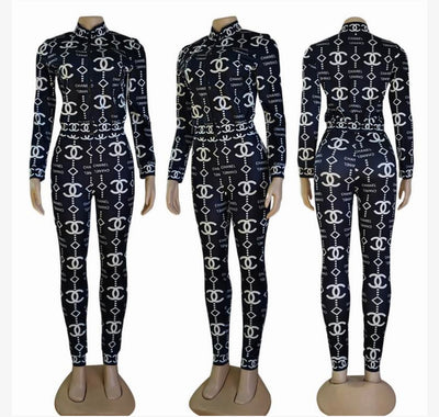Bold Elegance Chanel inspired Monogram Tracksuit