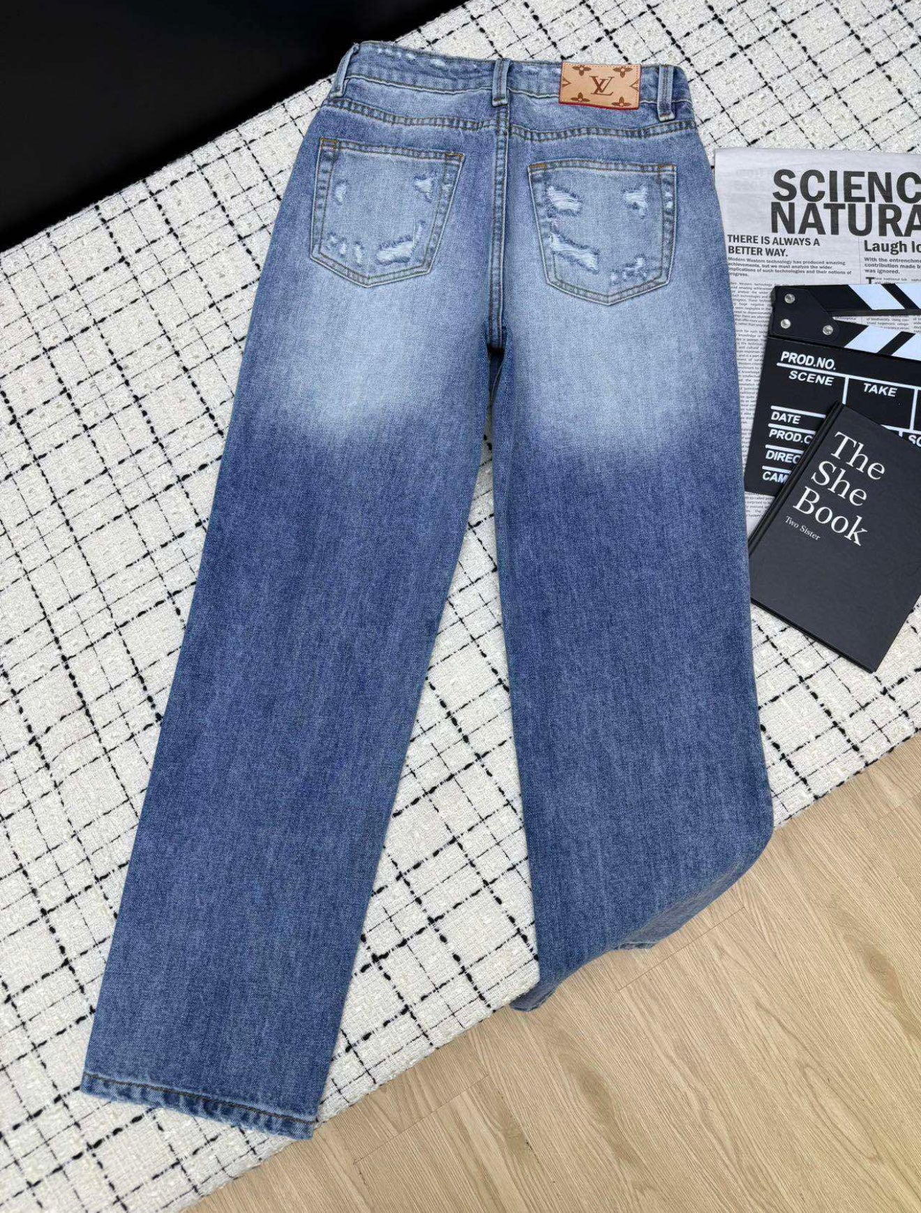 Women’s Designer Inspired Denim Relaxed Fit Jeans