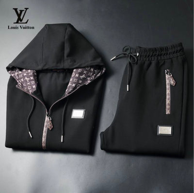 Sleek and Stealthy: Louis Vuitton inspired Monogram Track Set