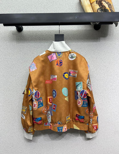 Women’s Designer Inspired Silk All over Print Jacket