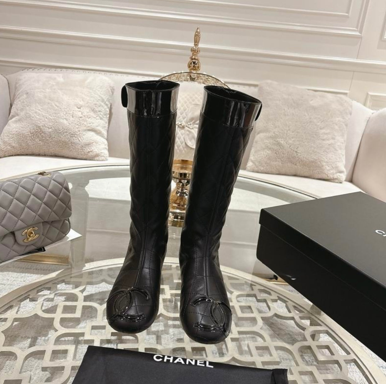 Chanel Inspired Double C Signature Boot