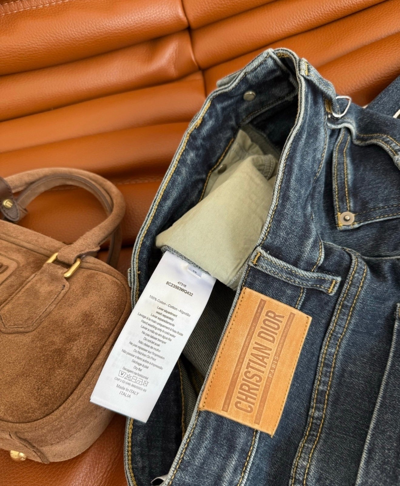 Dior Inspired Denim Skirt