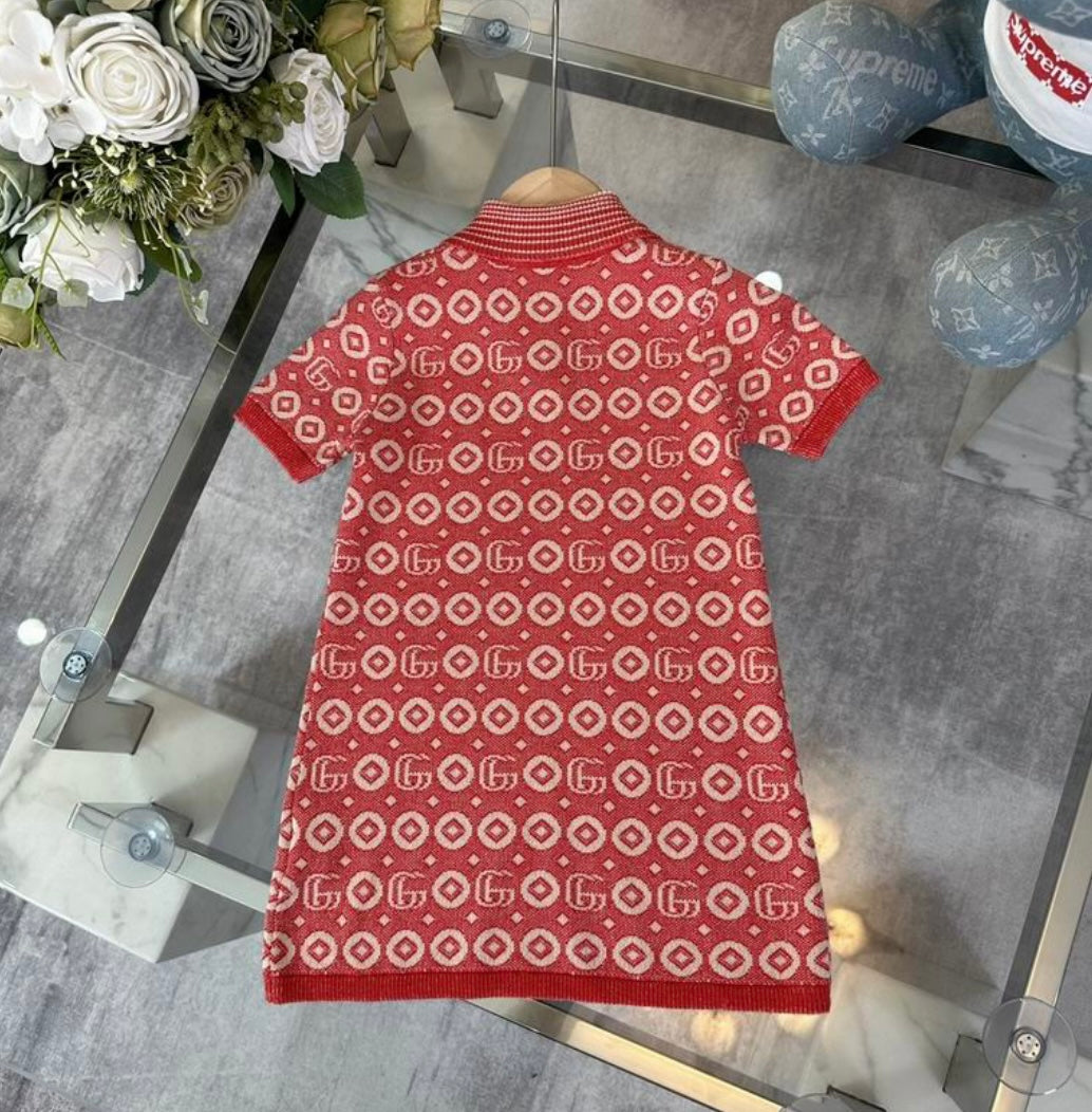 Retro Chic: Gucci Inspired Monogram Knit Dress