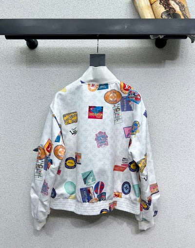 Women’s Designer Inspired Silk All over Print Jacket