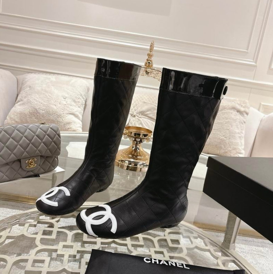 Chanel Inspired Double C Signature Boot