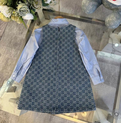 Girls Designer Inspired Blouse and Dress Set