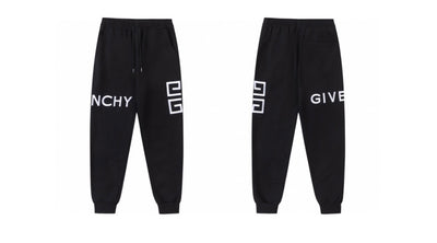 Givenchy inspired Split Logo Jogger Pants