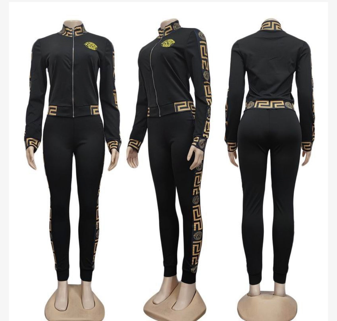 Versace inspired Greca Trim Tracksuit - Timeless Elegance with a Sporty Edge