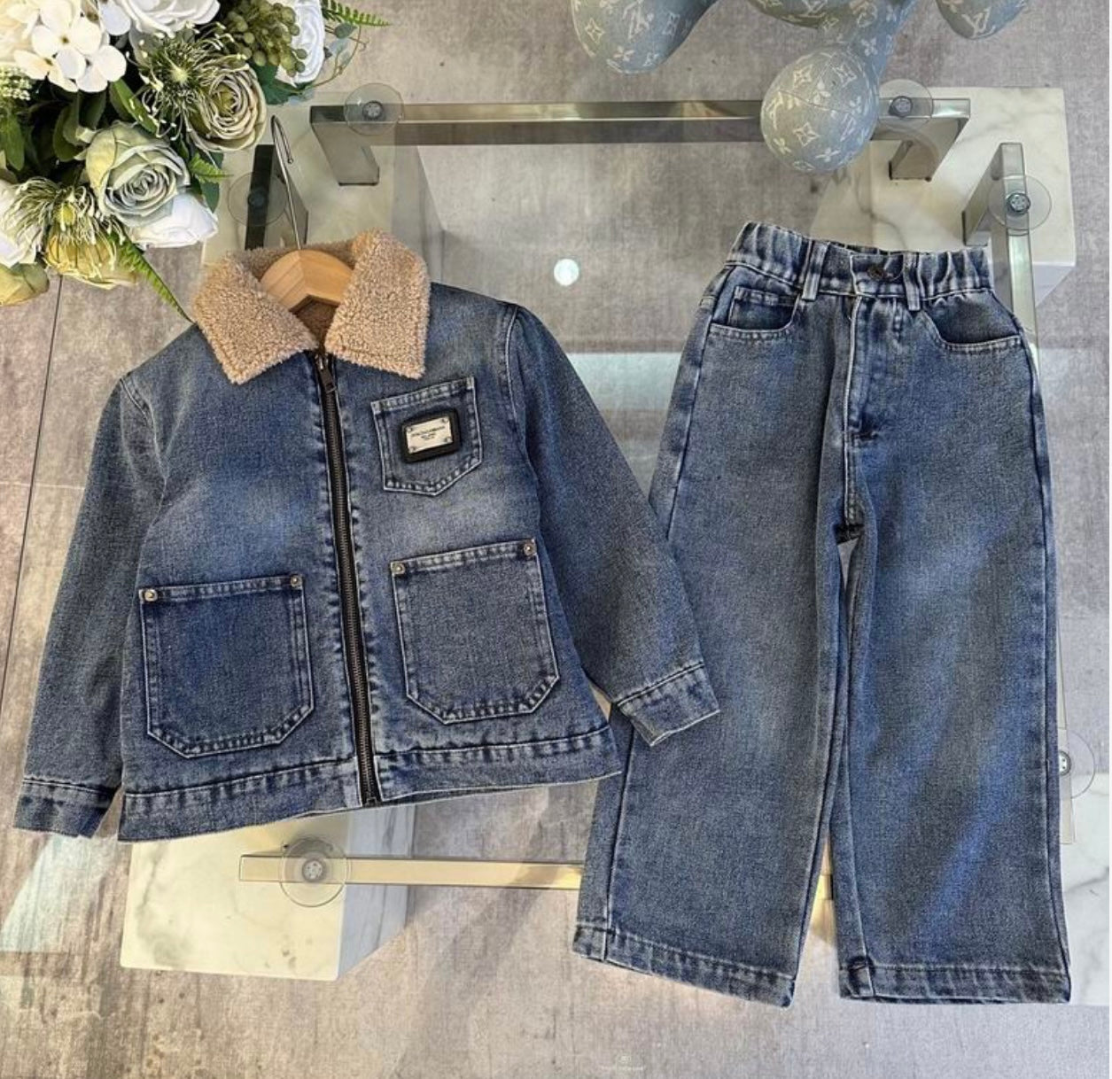 Boys Designer Inspired Jean Set