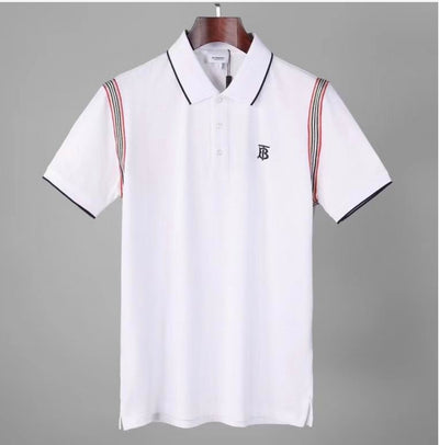 Timeless Elegance: Burberry inspired Striped Sleeve Polos