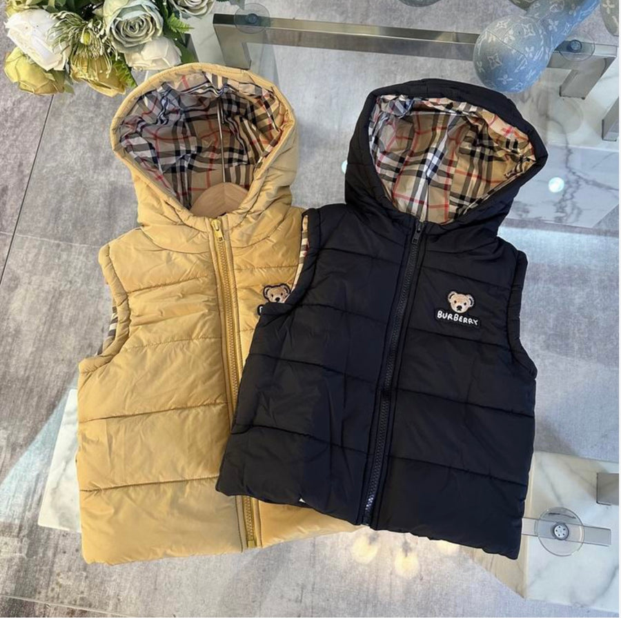 Boys Designer Inspired Hooded Vest