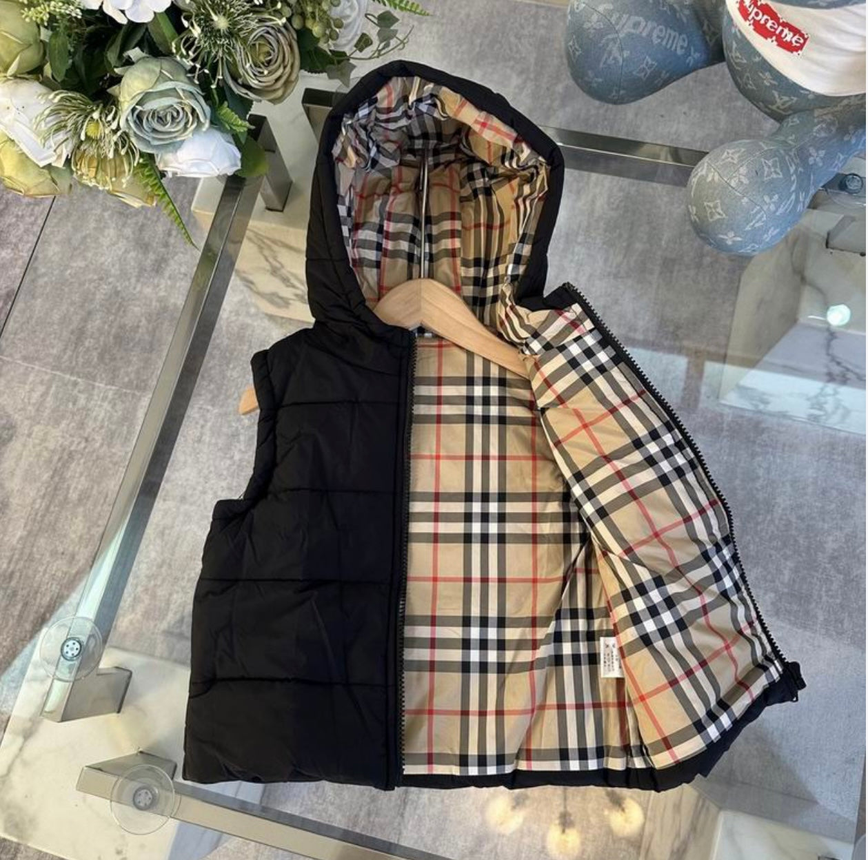 Boys Designer Inspired Hooded Vest