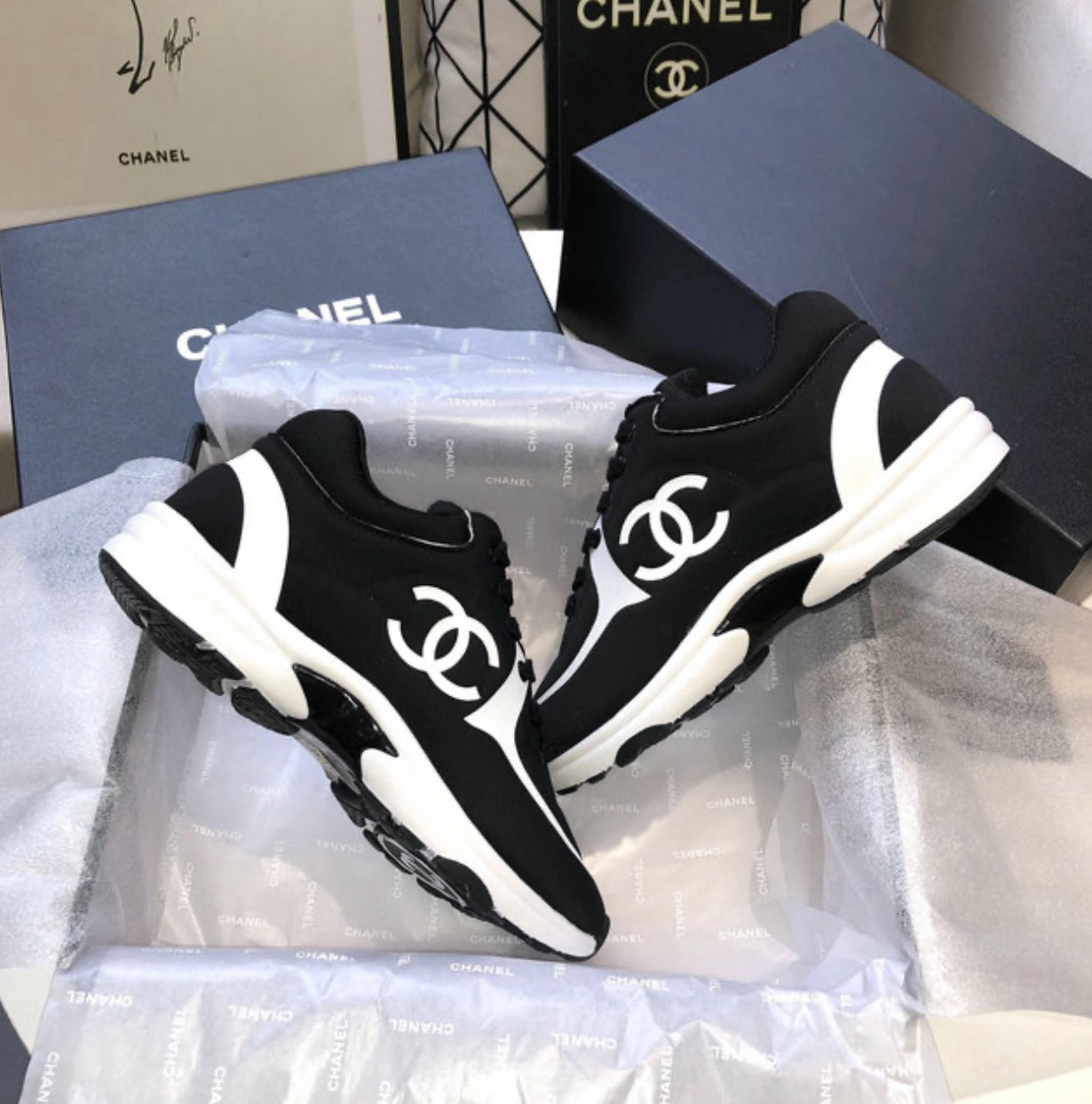 Chanel Inspired Women’s Sneakers