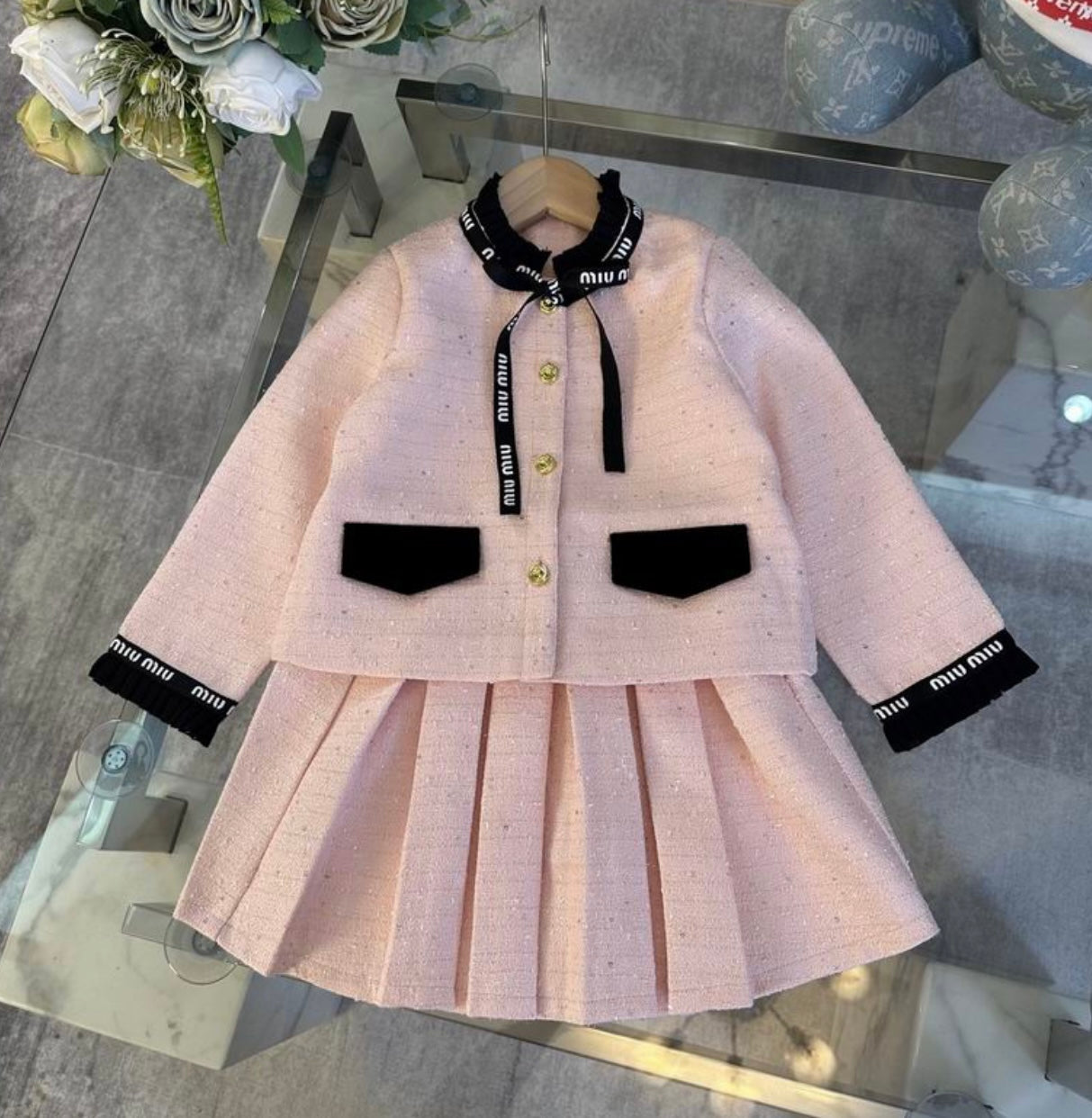 Girls Designer Inspired 2 Piece Luxury Set