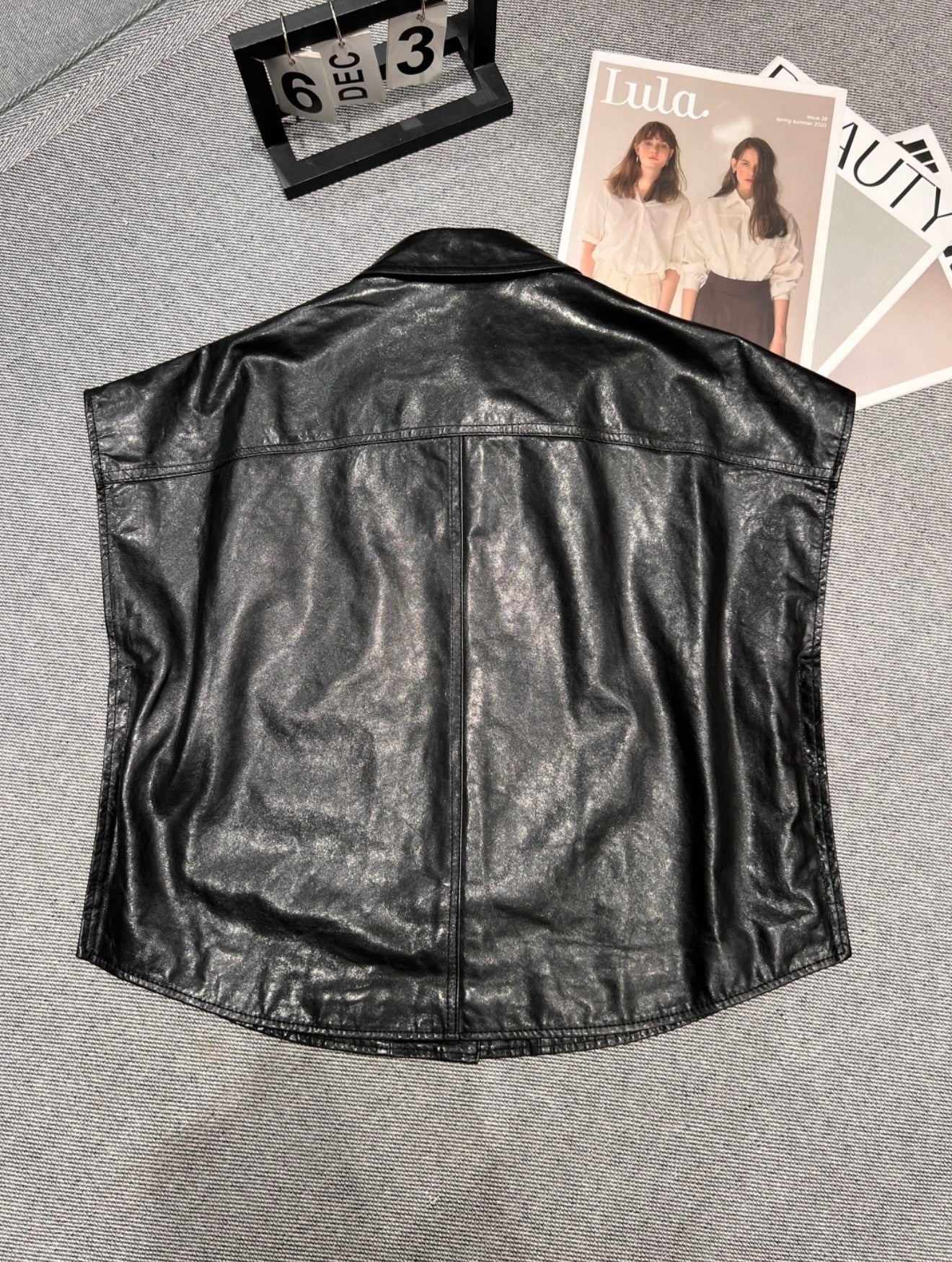 Women’s Designer Inspired Faux Leather Top