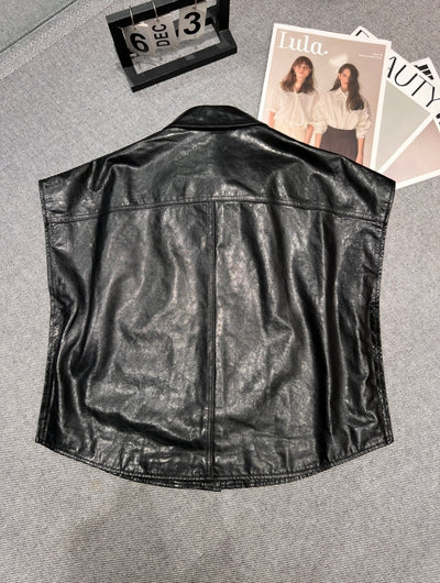 Women’s Designer Inspired Faux Leather Top