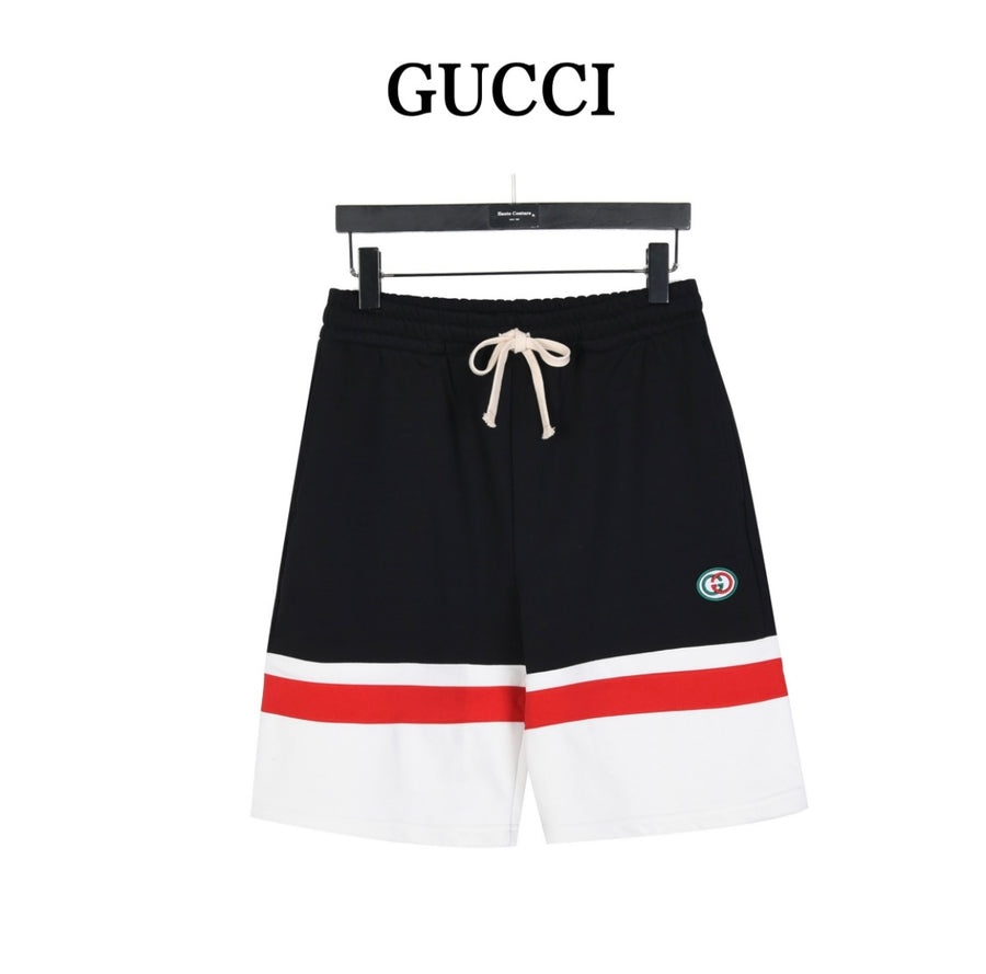Gucci inspired Bold Stripe Athletic Shorts - Classic Meets Contemporary