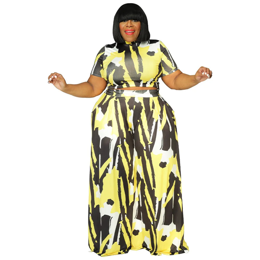 Pattern Printed 2 Pcs Set- Exclusive Drop Flex Set OG Vibes