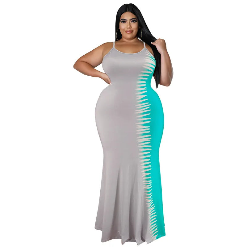 Dope Pick: Plus Size Womens Contrast Slip Maxi Dress - Exclusive Drop Essential Statement
