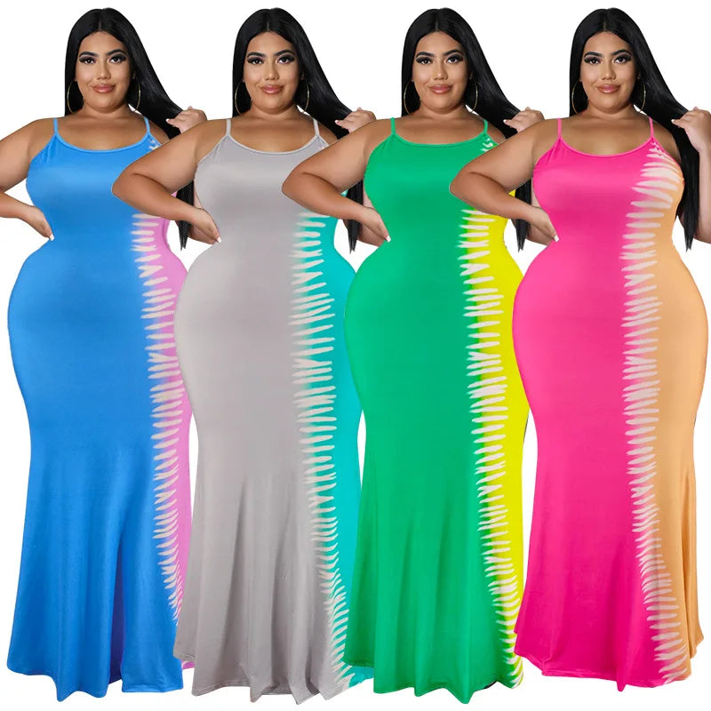 Dope Pick: Plus Size Womens Contrast Slip Maxi Dress - Exclusive Drop Essential Statement
